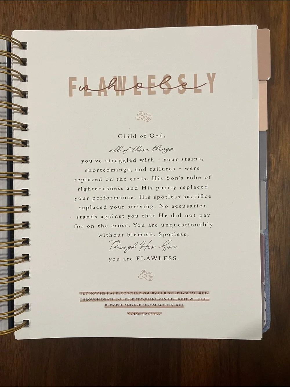 Planner/Agenda Christian